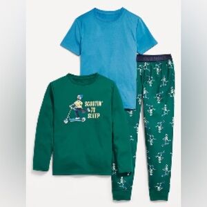 Old Navy Boys Skeleton 3-Piece Pajama Set NWT Size L (10-12)